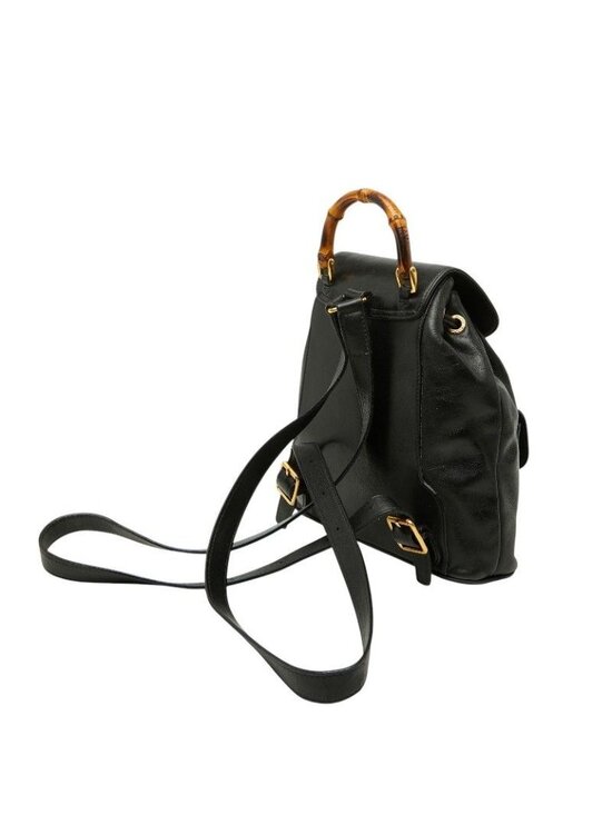 Gucci Bambu Backpack 003 Black Leather main image 8